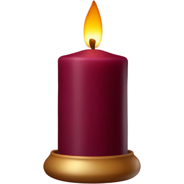 burgundy 🕯️ emoji