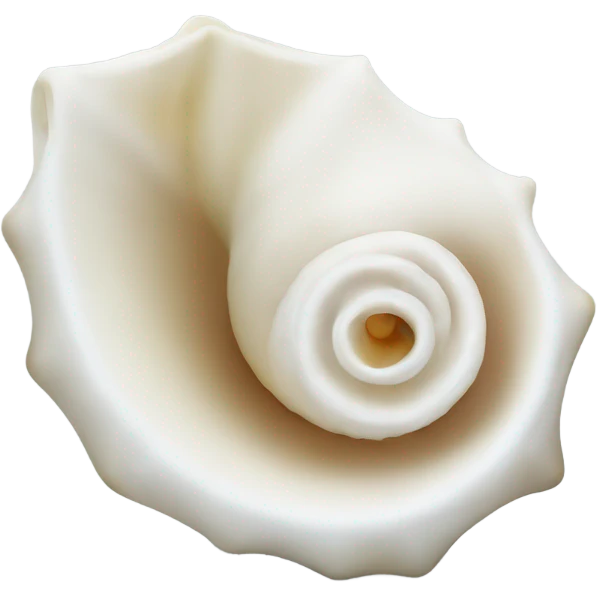 white conch shell emoji