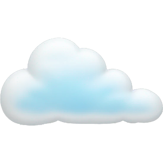 cloud with small pastel blue hearts emoji