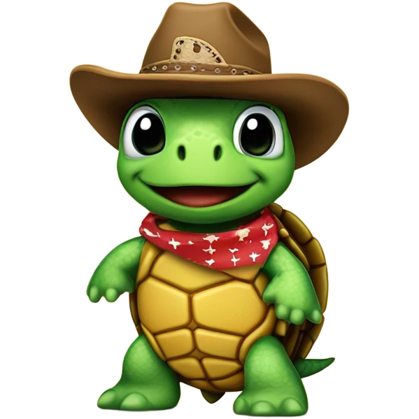 Cowboy turtle  emoji
