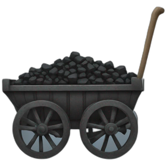 coal cart emoji
