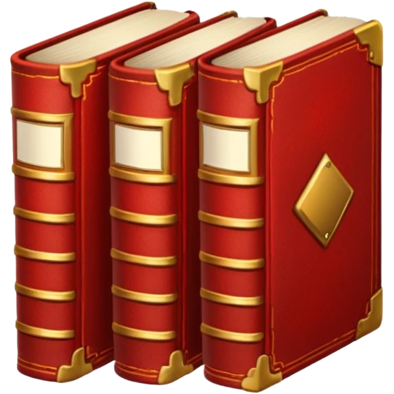 red books, golden glow emoji