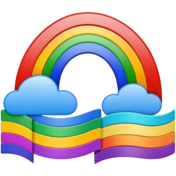 mac os mixed documents rainbow emoji