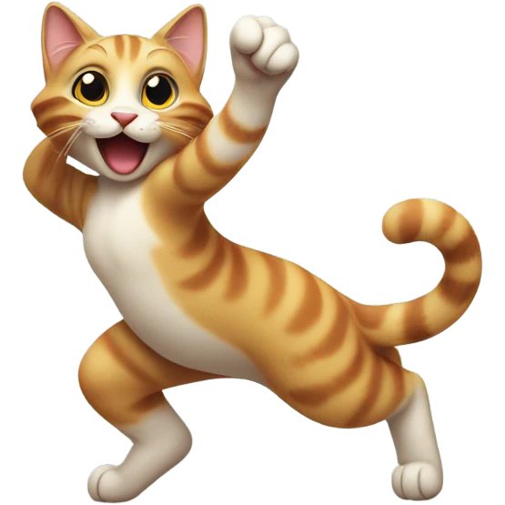 Dancing Cat Emoji AI Emoji Generator