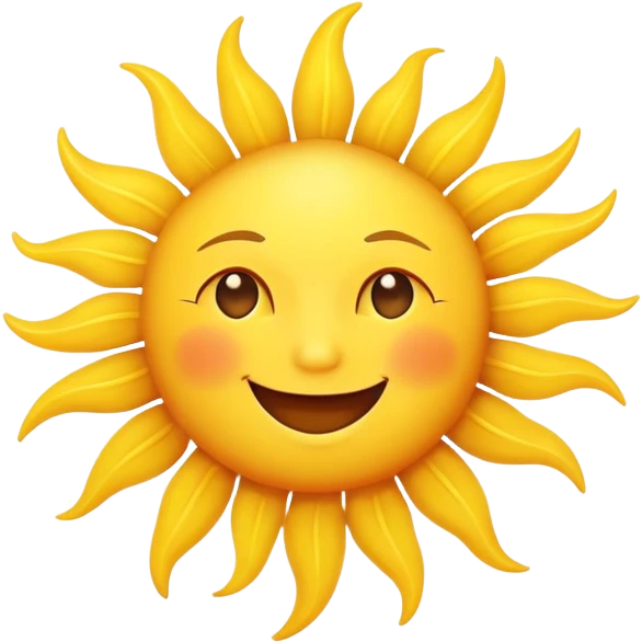 smiling sun emoji