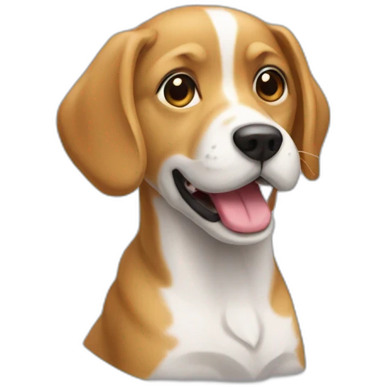 Chien sur chat emoji
