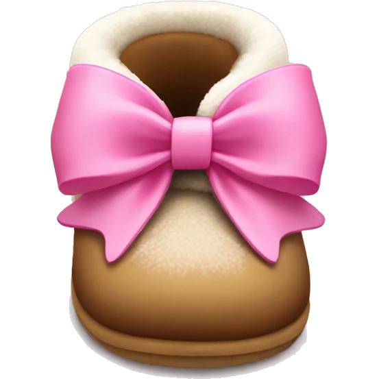 Ugg with a pink bow  emoji