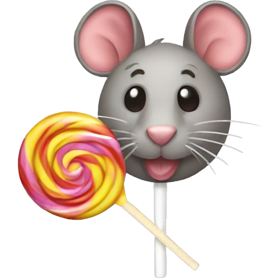 Rat lollipop emoji