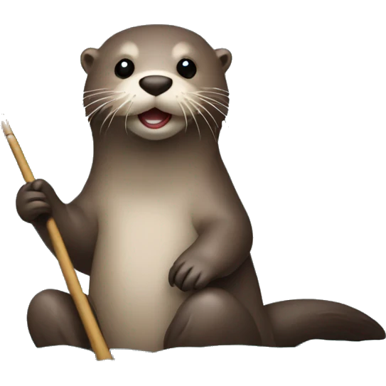 otter fishing emoji