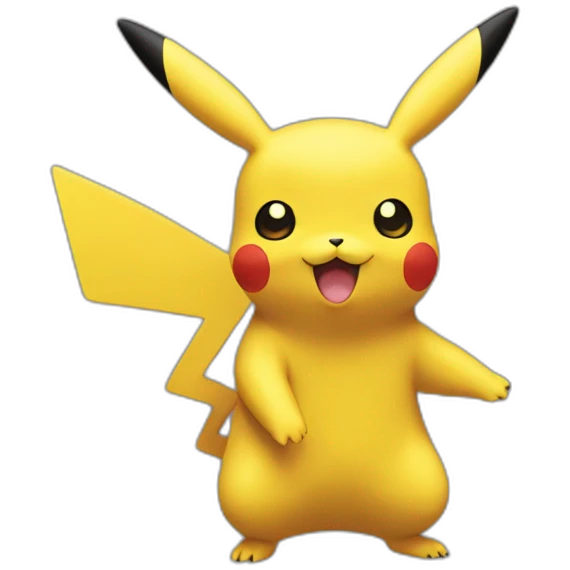 Pikachu in a figma style emoji