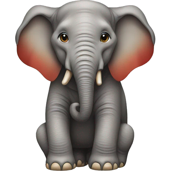 Elephant wearing a gucci t-shirt emoji