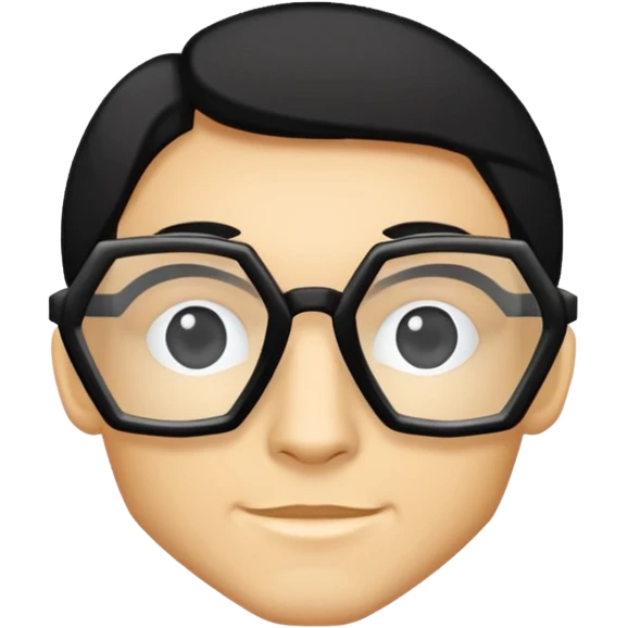 hexagon glasses emoji