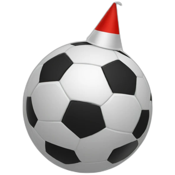 Soccerball-partyhat emoji