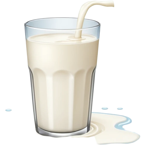 glass of milk spill on floor emoji