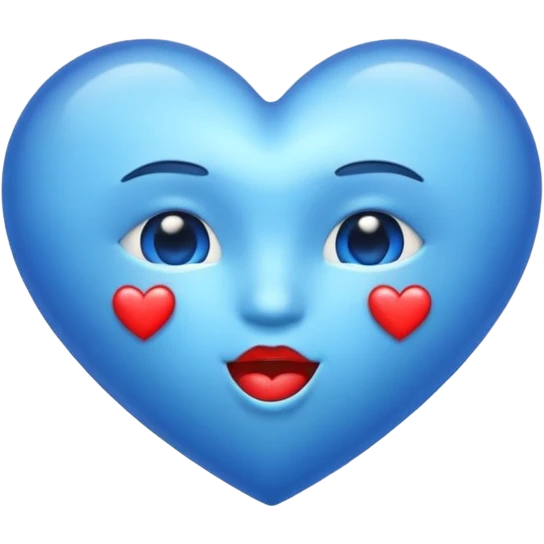 Generadme q el emoji esté 😘 en vez del corazón rojo sea este corazón 🩵 emoji