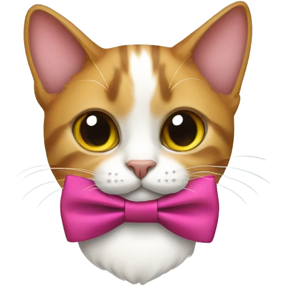 Cat with bow emoji