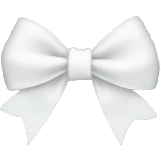 white bow emoji