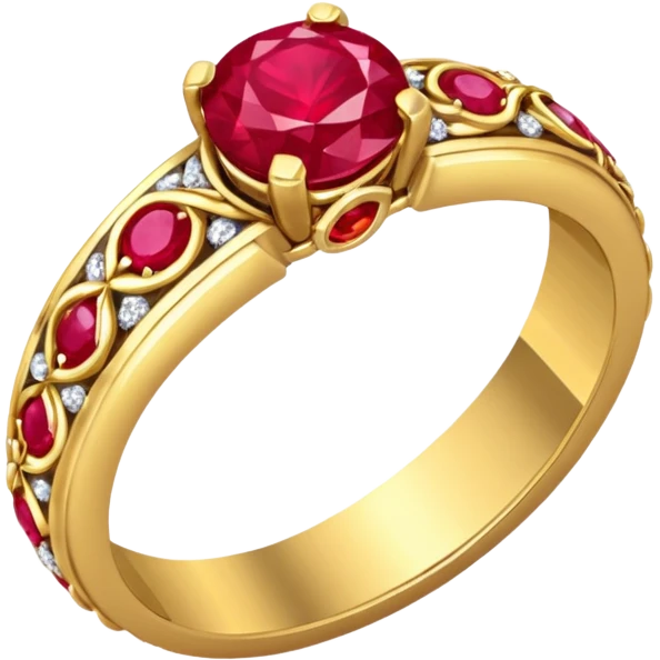 glitter rubi married ring emoji