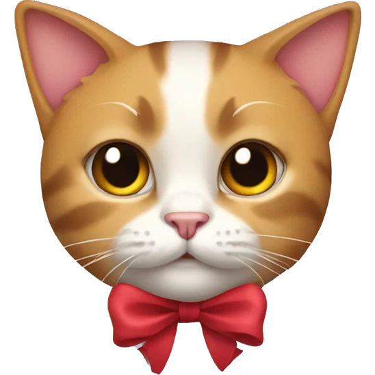 Cat with a bow emoji