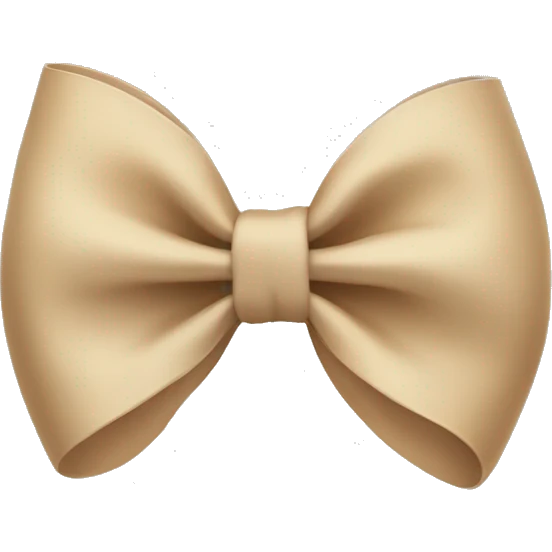 Beige bow emoji