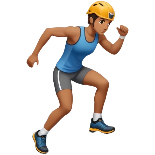 Person doing mountain climber exercise emoji