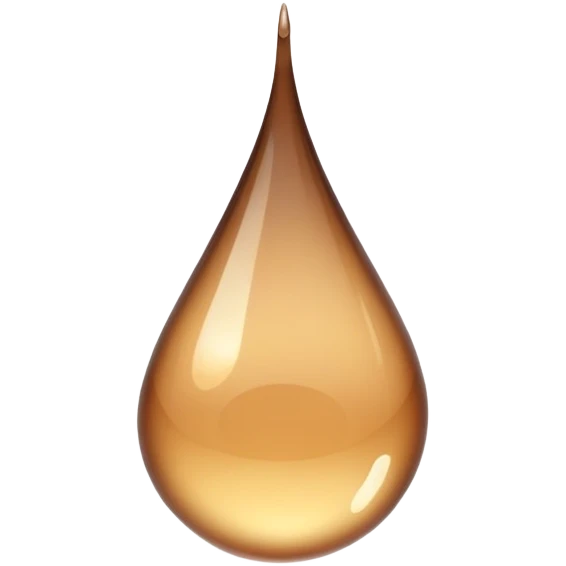 Brown droplet emoji