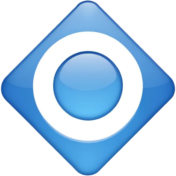 Point blue emoji