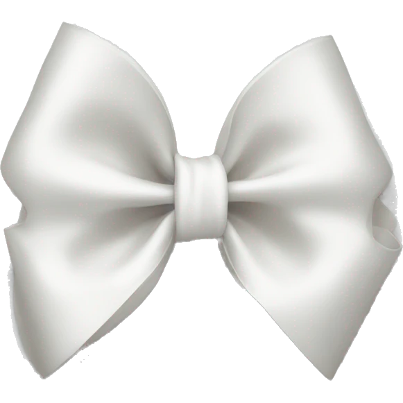 white bow emoji
