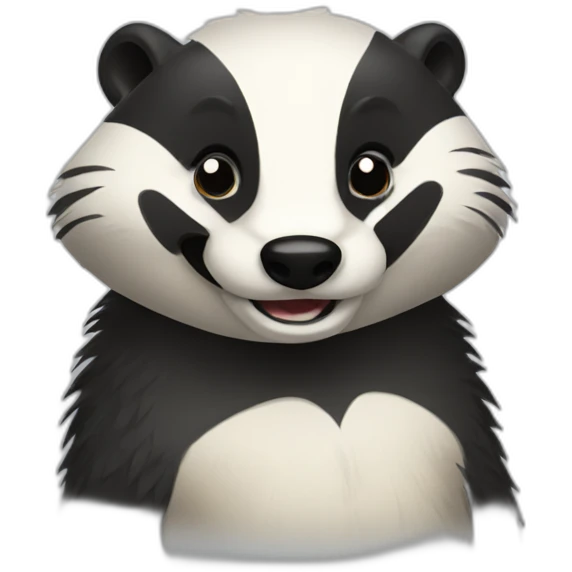 winking badger emoji