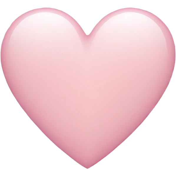Light pink Heart  emoji
