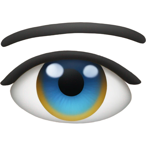 make eyes blue emoji