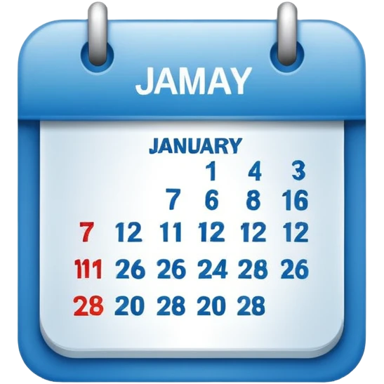 January 12 calendar icon emoji