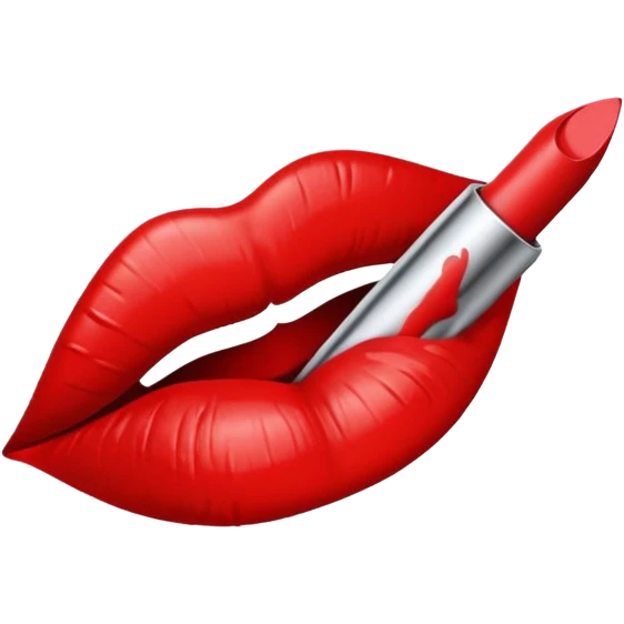 Lipstick mark kiss emoji