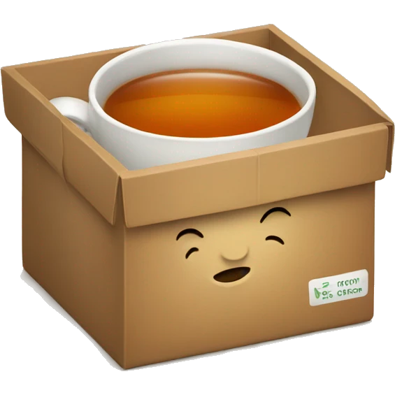 tea in a box emoji