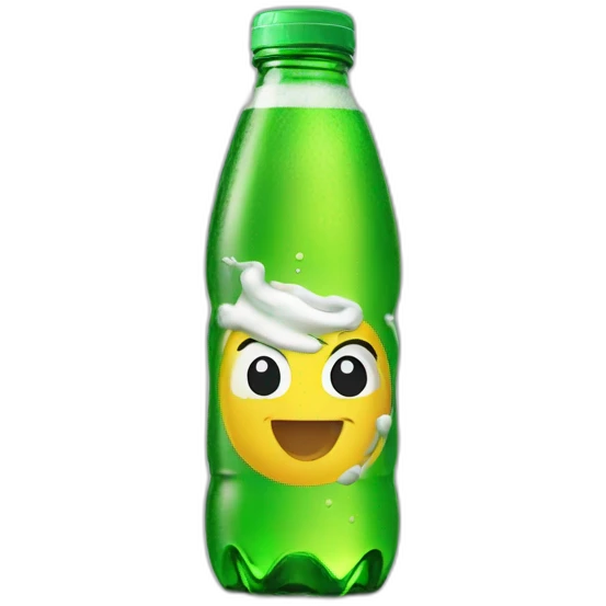 Sprite drink bottle emoji