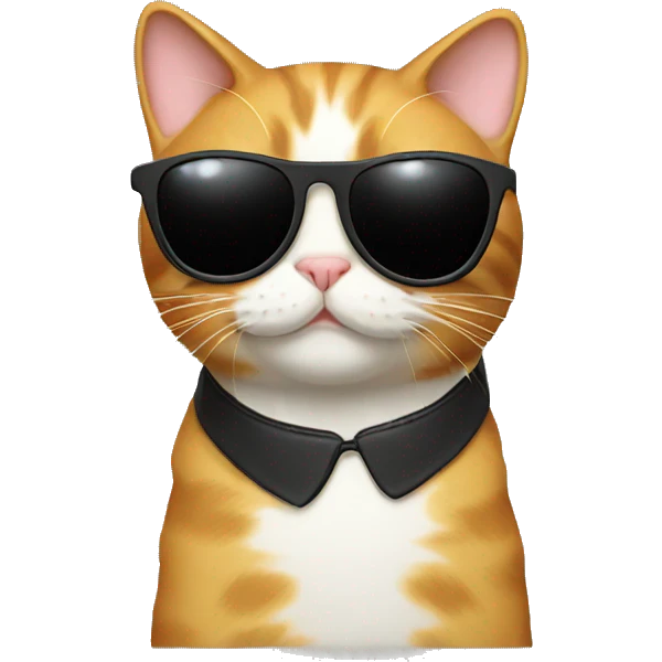 Cat with sunglasses emoji