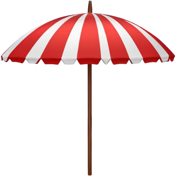 red beach umbrella emoji