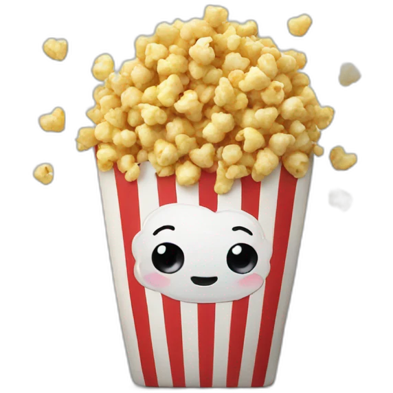 popcorn love emoji