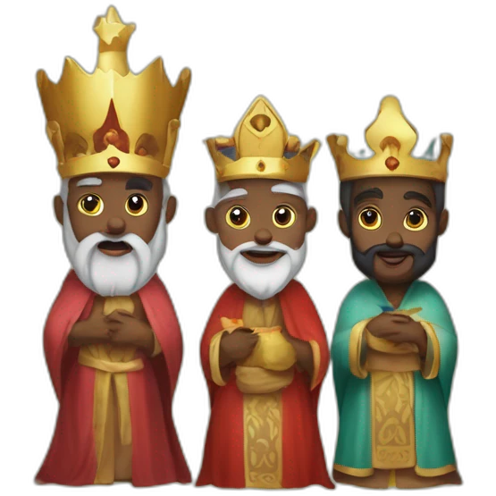 Melchior Caspar and Balthazar three wise men emoji