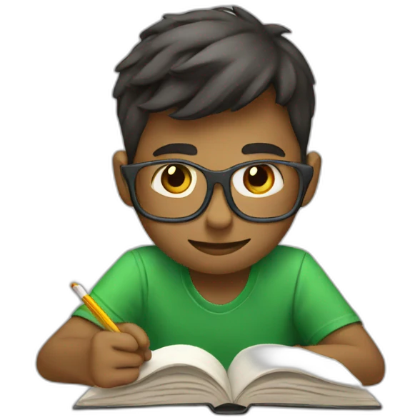 student studying emoji