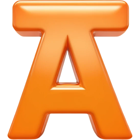 Изображение письма в светло-оранжевых тонах. 3D изображение emoji