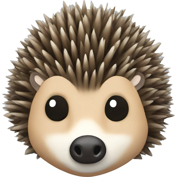 a hedgehog with hooves and a branch in his mouth emoji