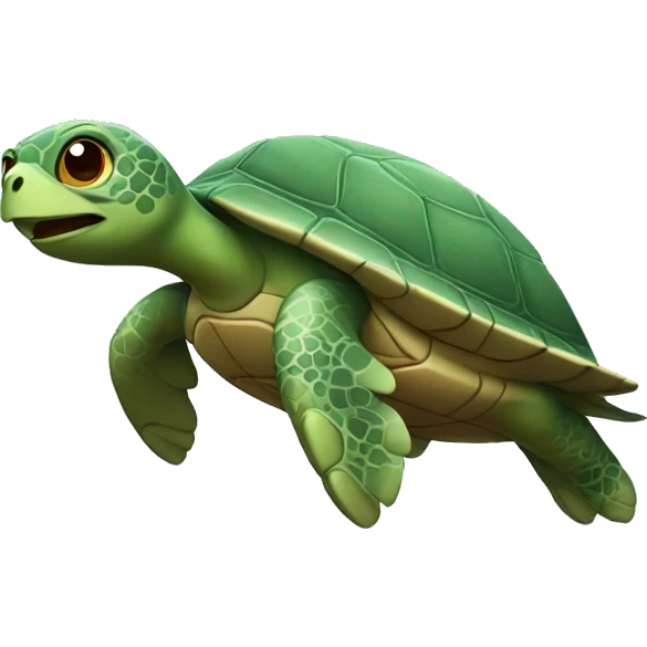 Flying turtle emoji