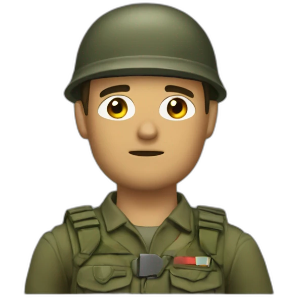 Soldado saludando emoji