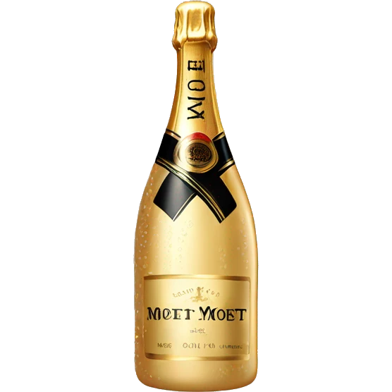 Champagne moet ice bottle  emoji