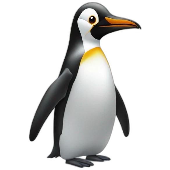 Pingouin s'écrase dans la neige emoji
