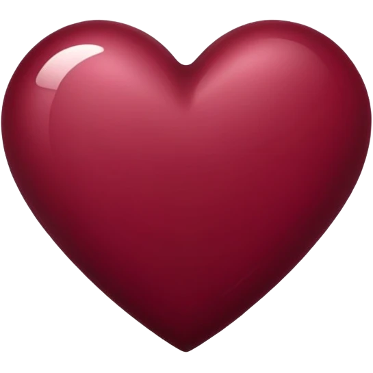 Burgundy heart emoji