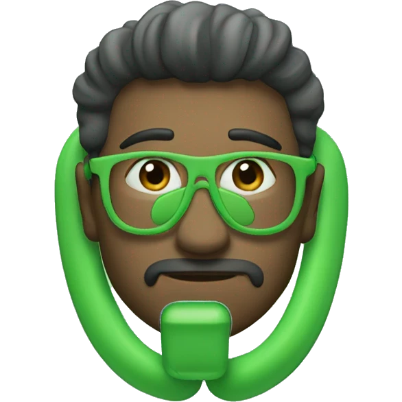 Green AirPod maxes emoji