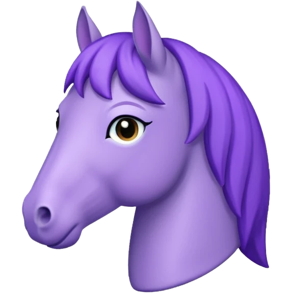 Purple horse wearing white sweater

 emoji