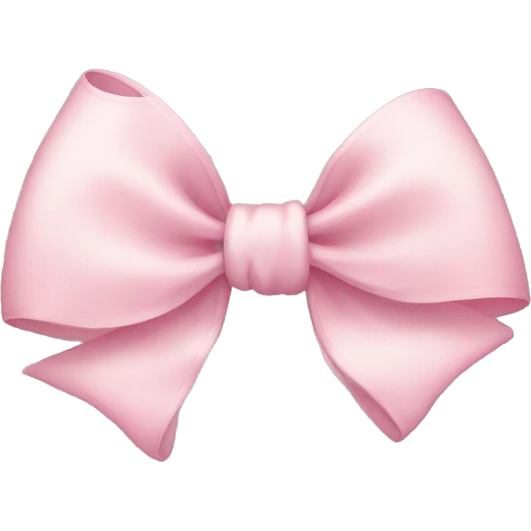 Light pink bow emoji